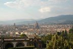 Florence:View from San Miniato al Monte Church (77kb)