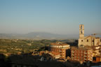 Perugia: view from Piazza Italia, on the right the San Domenico church (63kb)