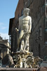 Florence: Neptune Fountain on the Piazza della Signoria (95kb)