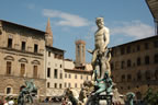 Florence: Neptune Fountain on the Piazza della Signoria (90kb)