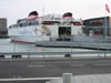 Ystad: veerboot van Bornholmstrafikken (70kb)