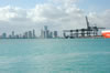 Port of Miami and Downtown Miami (60kb)