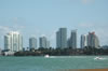 View on South Beach from Biscayne Bay (52kb)