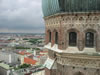 Mnchen: Uitzicht vanaf Domkirche zu Unserer Lieben Frau (Frauenkirche) (116kb)