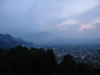 Dornbirn: uitzicht vanaf Gasthof Dreilanderblick (28kb)