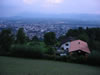 Dornbirn: uitzicht vanaf Gasthof Dreilanderblick (58kb)