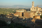 Perugia: view from Piazza Italia, on the right the San Domenico church (92kb)