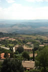 Volterra: view from Volterra (72kb)
